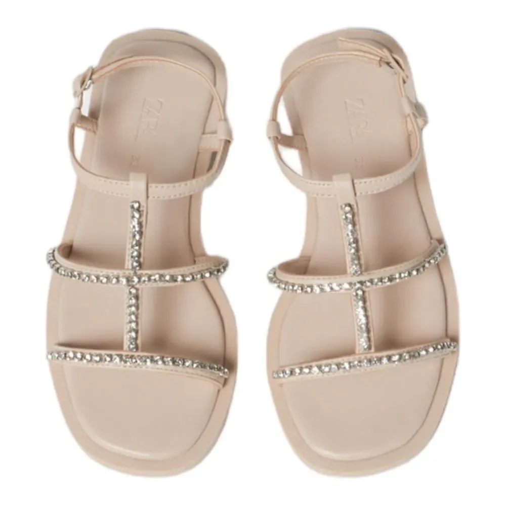 ZARA Kids | Pink | JEWEL STRAPPY SANDALS